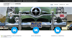 Desktop Screenshot of custompolishchromeplating.com